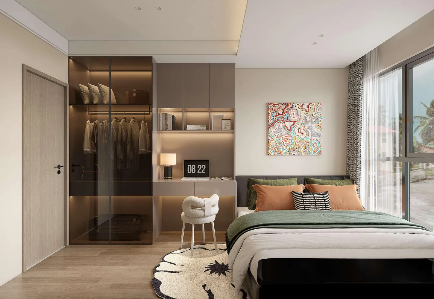 Апартаменты 2BR 52 м² — гостиная